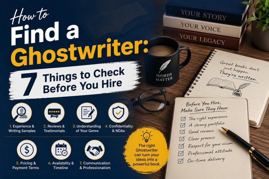 How to Find a Ghostwriter: 7 Things to Check Before You Hire